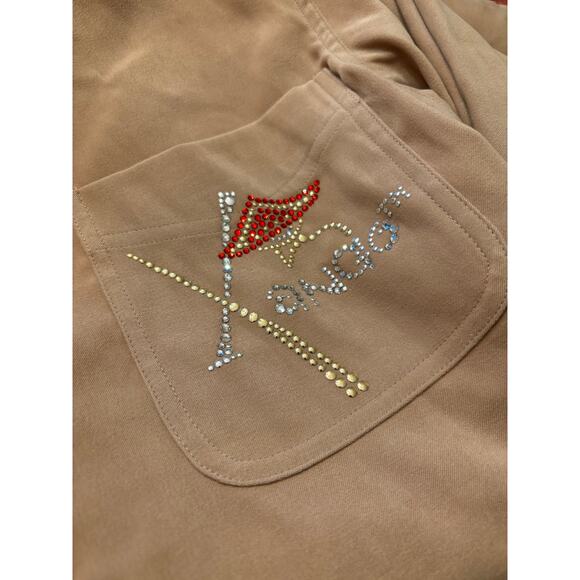 CHRISTINE ALEXANDER Tan Button Down Bling Crystal Western Top | SMALL - Picture 5 of 8